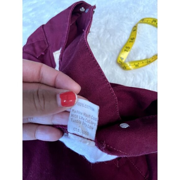 Scully Rangewear Canvas Pant Red Burgundy Women Size 33 Style# RW040 - Picture 8 of 10